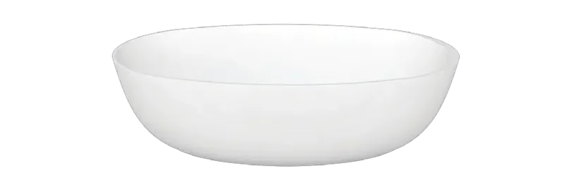 Wolnostojąca owalna wanna Corian® Delight 8430 w kolorze Delight White